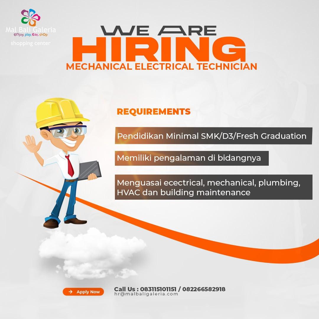 Job Flyer Mechanical Electrical Staff